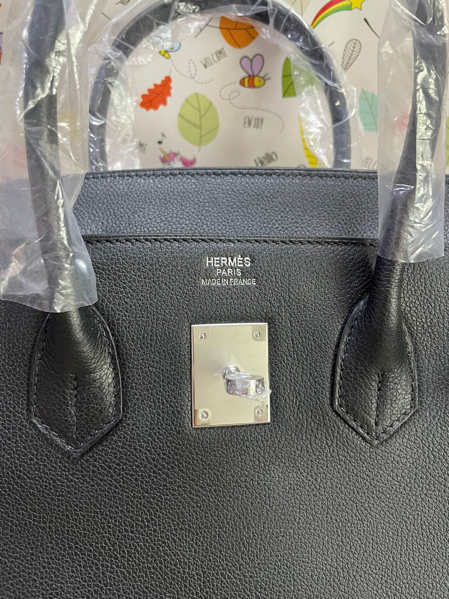 Black Evercolor leather 35 Cm Bag
