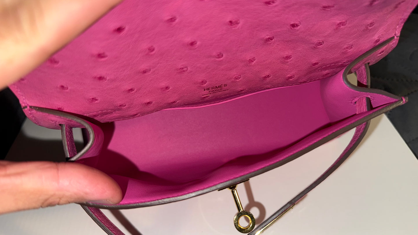 Hot Pink Ostrich