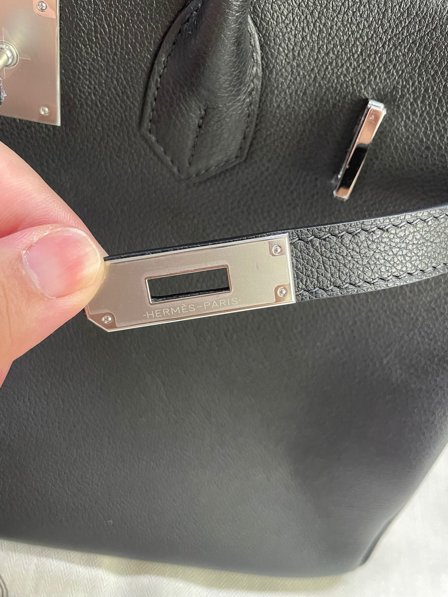 Black Evercolor leather 35 Cm Bag