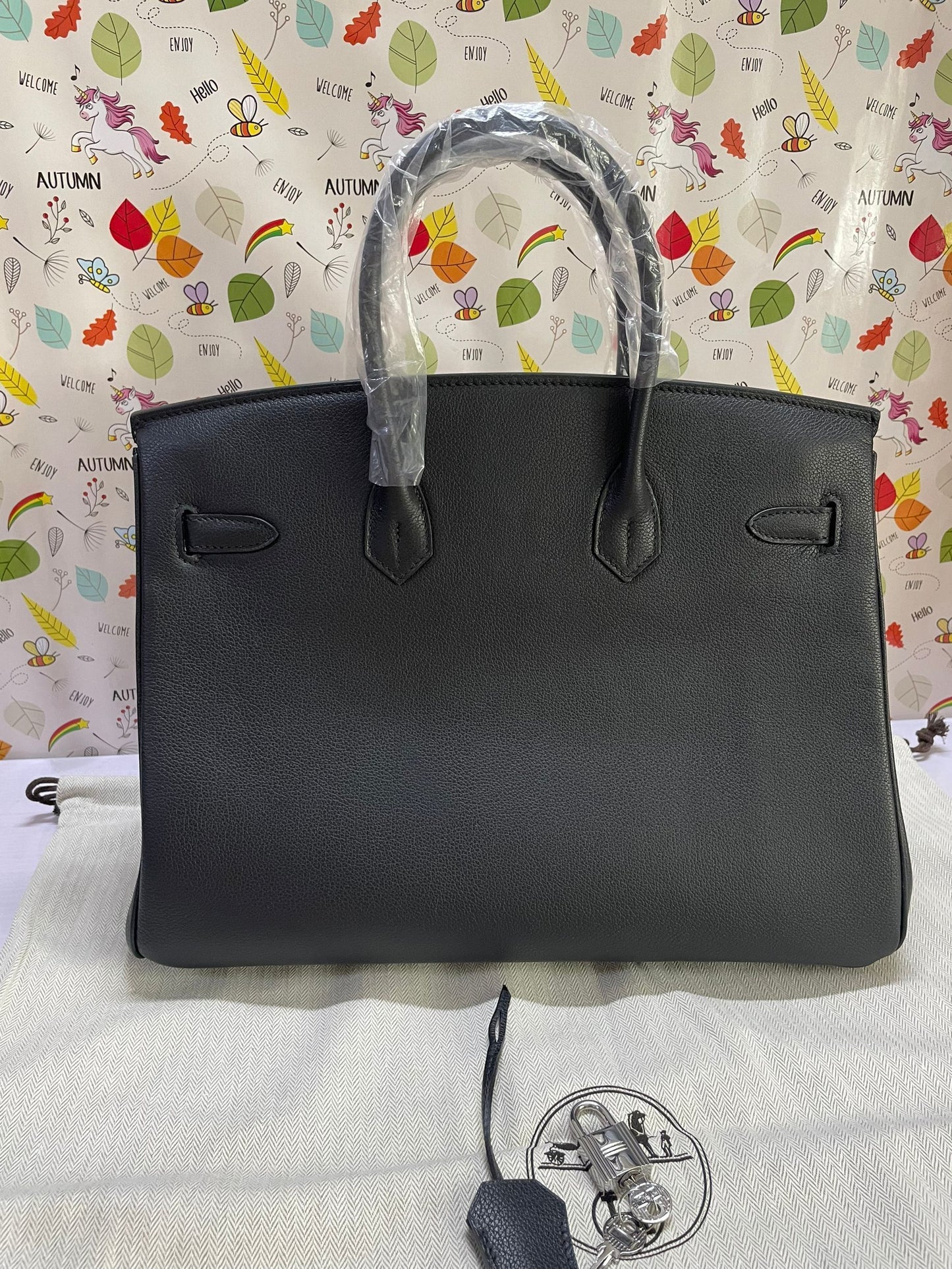 Black Evercolor leather 35 Cm Bag