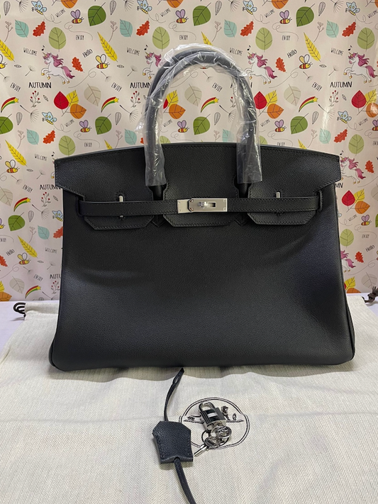 Black Evercolor leather 35 Cm Bag